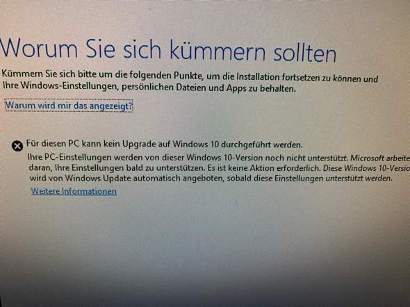 Windows 10 Update auf 2004 funktioniert nicht?