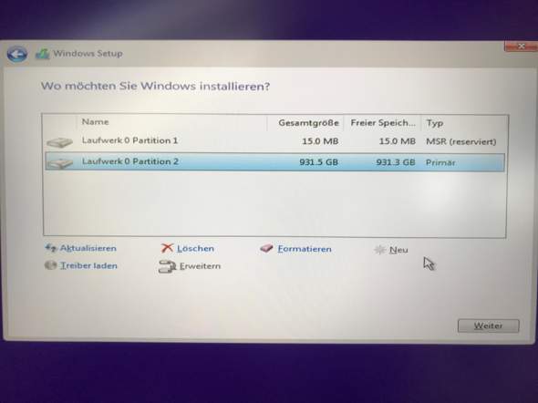 Windows 10 installieren?