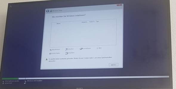 Computer selbst gebaut - Probleme bei Windows installieren?