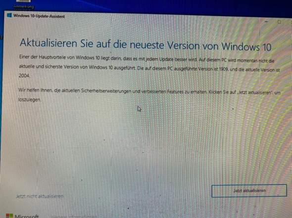 Aktualisieren? Ja oder nein? Windows?