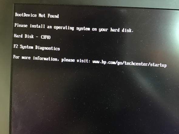 BootDevice Not Found?