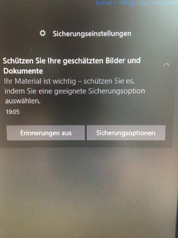 Kommt diese Benachrichtigung von Windows selbst oder ist sie gefährlich?