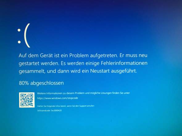 Windows-Fehler auf gerät wiederholt sich und startet nicht neu?