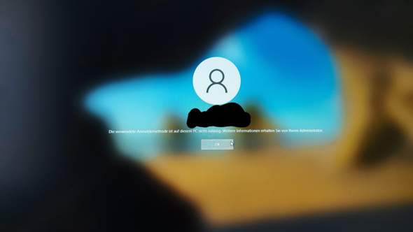 Ich kann mich nicht am PC anmelden?
