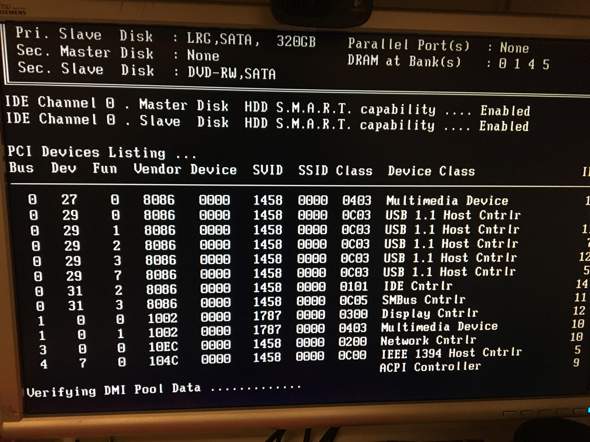 Verifying DMI Pool Data seit 10min?