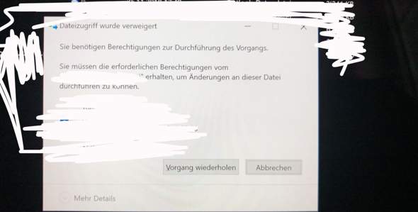 Wie kann man eine Berechtigung bekommen(Windows 10)?