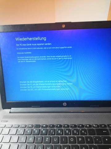 Windows reset fehlercode 0xc0000000e?