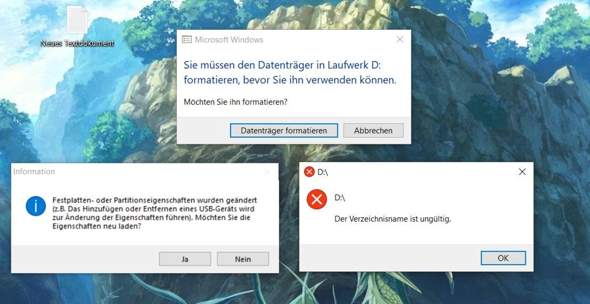 Versuche einen Installationsstick für Windows 10 zu erstellen, aber ich gerate nur an...