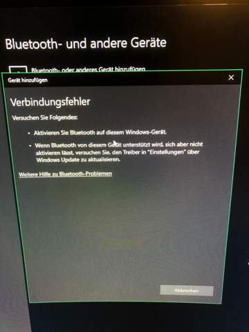 Kein Bluetooth auf Windows?