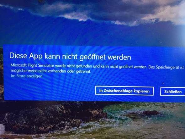 PC Windows 10/Flight Simulator 2020: Problem mit der Festplatte?