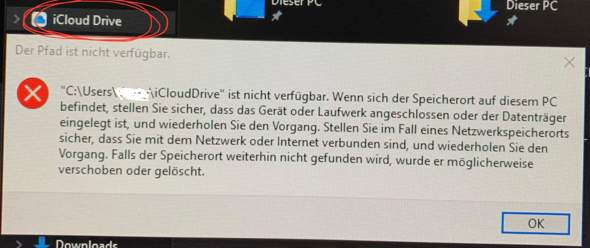 iCloud Drive Ordner/Pfad löschen?