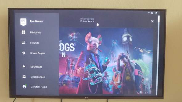 Epic Games Launcher wird auf Windows 10 zu nah rangezoomt ausgeführt, wie kann ich den...