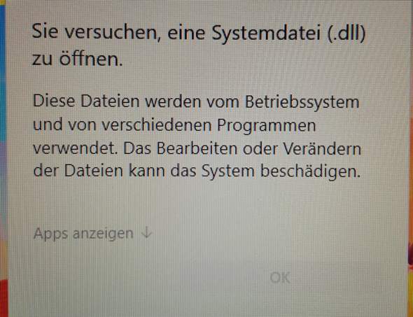 .dll Datei versucht jedes mal zu öffnen?