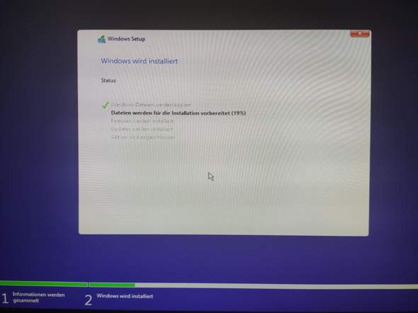 Windows 10 Update hängt?