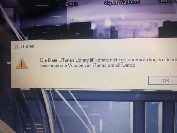 iTunes Library.itl fehlt?