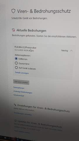 Habe ich den Presenoker Virus auf meinem Computer?