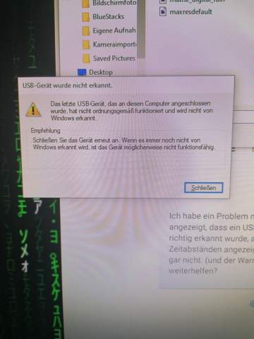 Nicht Exisierendes USB-Gerät auf Windows 10?