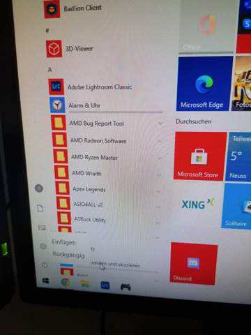 Problem mit Windows 10 Startmenü?