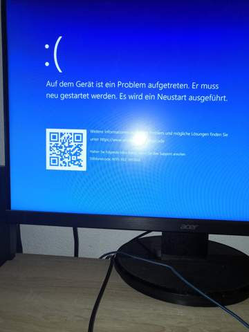 Windows Windows 10 Bluescreen dann Blackscreen?