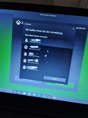 We kann ich diese XBox Konten entfernen (Windows 10)?