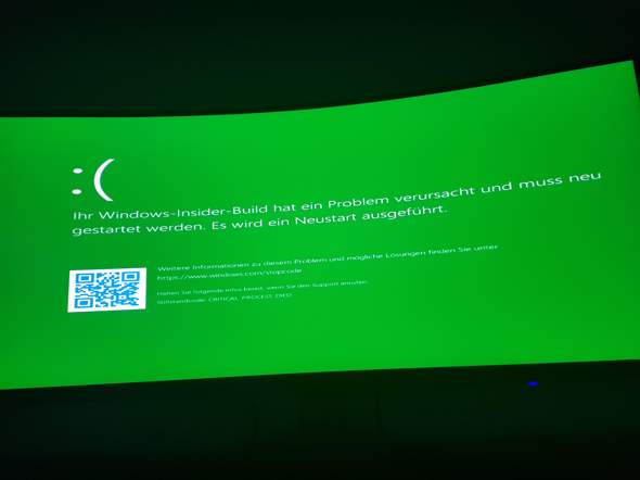 Pc startet nicht mehr bluescreen Windows insider?