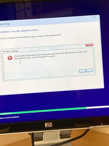 Windows Setup Problem helft mir pls?