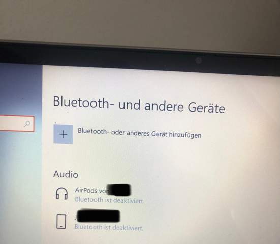 Bluetooth auf Windows 10 wieder aktivieren?