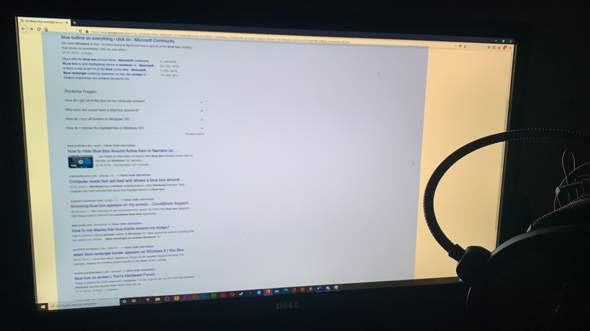 Komisches Blaues Viereck bei Windows 10?