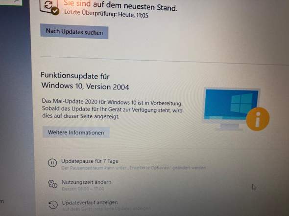 Funktionsupdate für Windows 10?