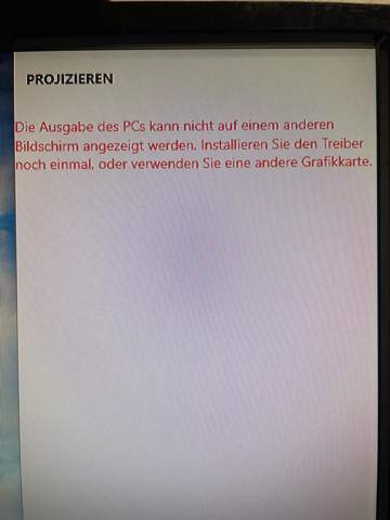 Windows 10 zweiter Bildschirm funktioniert nicht?