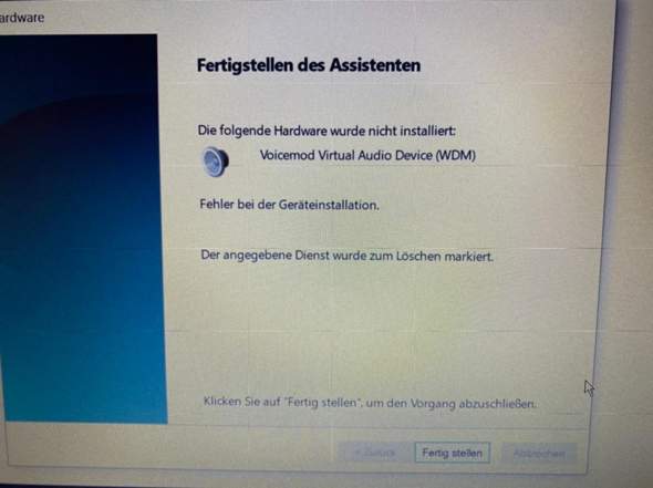 Voicemod WDM lässt sich nicht installieren?