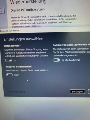 Windows 10 neu installieren?