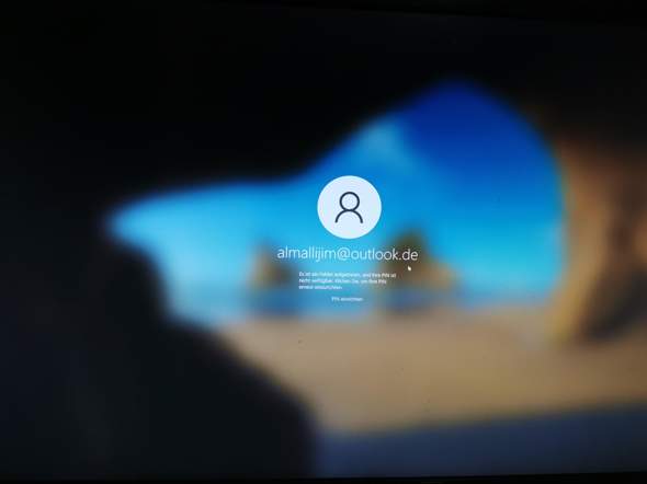 Komme nicht mehr in windows rein Pin nicht verfügbar?