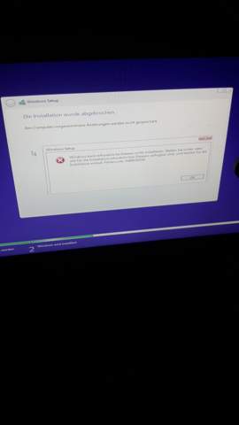 Windows Fehler beim installieren?