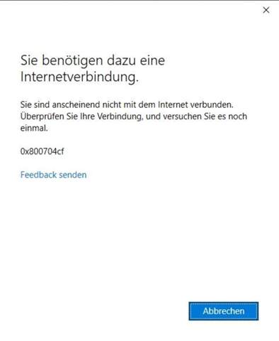 Fehler Microsoft Konto?