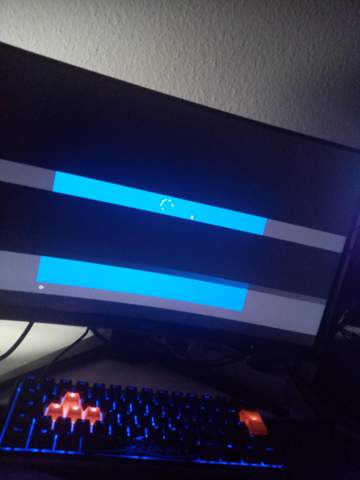 Windows flackert bei installation?