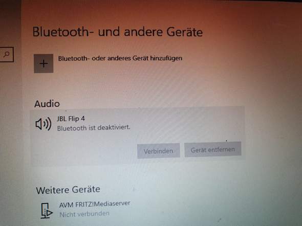 Windows 10 und Bluetooth?