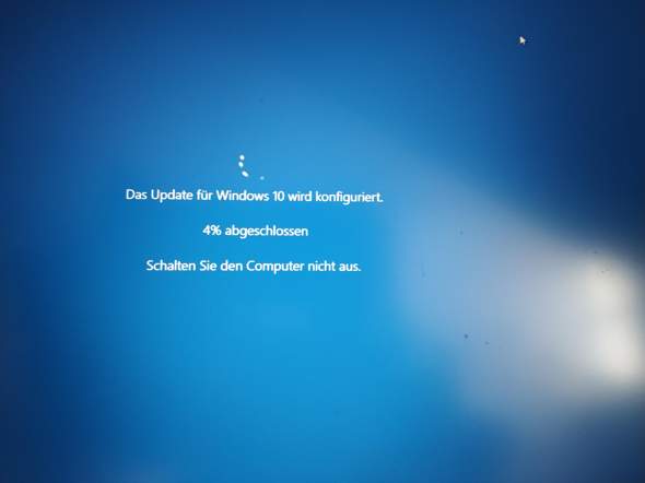 Windows 10 update dauer?