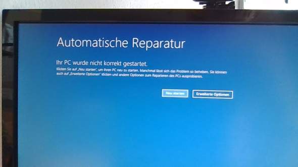 Windows: Automatische Reparatur konnte nicht ausgeführt werden, wie doch?