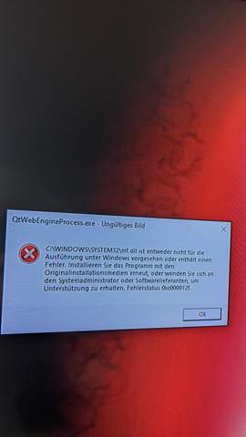 Windows System32 mf.dll error?
