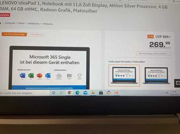 Was haltet ihr von dieses Laptop, hat es Windows 10?