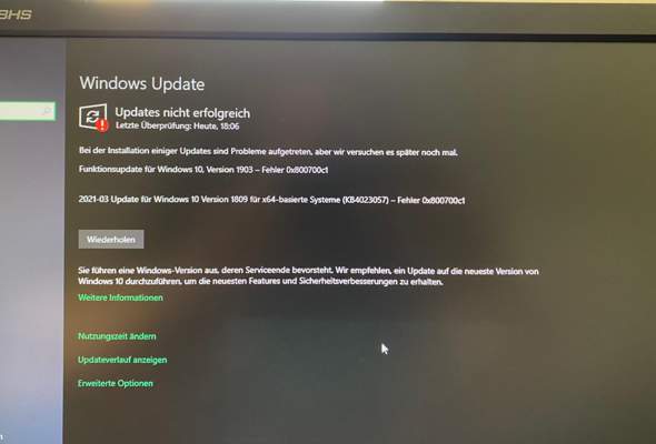 Windows Update schlägt permanent fehl?