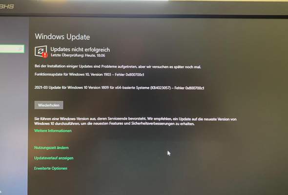 Windows Update schlägt permanent fehl?