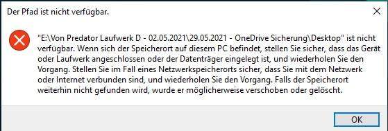 Bei mir taucht immer wieder eine Fehlermeldung auf?