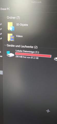 Habe Virtualbox installiert und auf einmal ist mein Laufwerk C voll wieso?