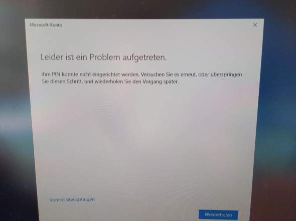 Windows pin vergessen?