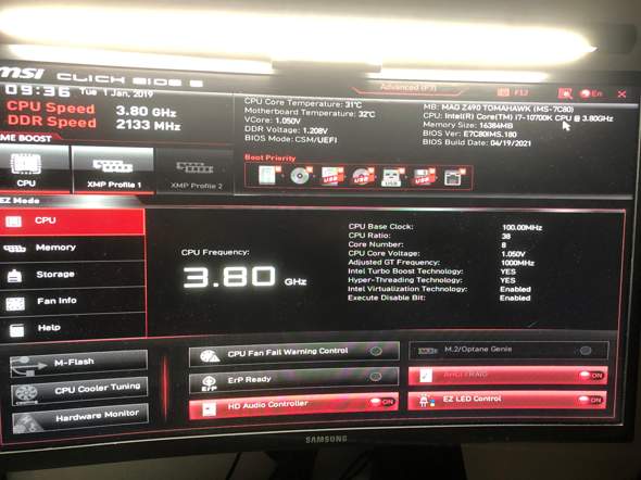 Pc geht nur noch ins Bios?