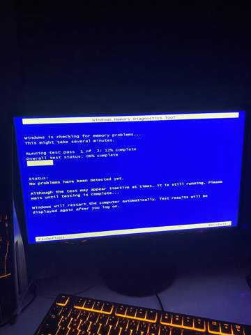 Windows Memory Diagnostik Tool verlassen?