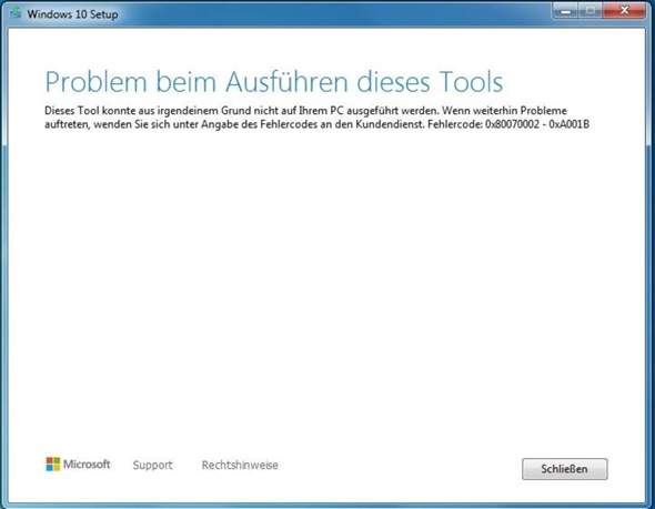 Windows 10 Tool Probleme?