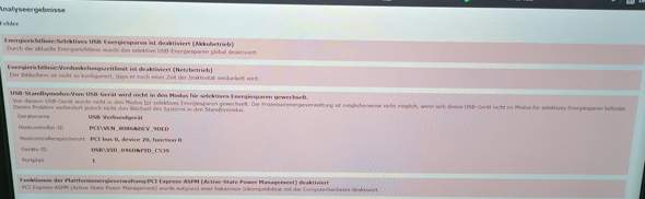 Laptop Energieeffizienzdiagnose Bericht?
